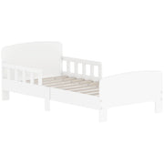 Letto per bambini con sponde di sicurezza ¨C Minimal ¨C MDF, bianco, 90x200 cm