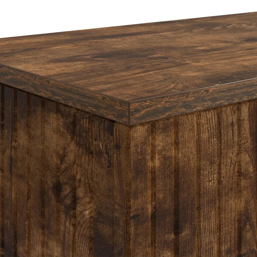 Tavolo Consolle | Tavolo d'Ingresso Rigato Quercia Affumicata 155 x 29 x 74 cm