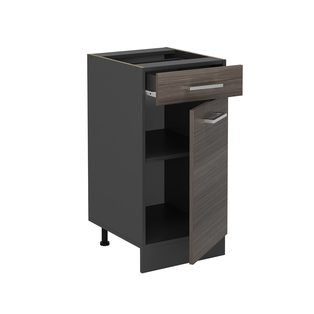 Mobiletto base per cucina R-Line Grigio nobile/Antracite 40 cm PL Marmo Vicco