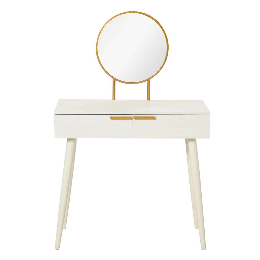 Cassettiera con specchio ¨C Minimal ¨C 80x40x123 cm bianco