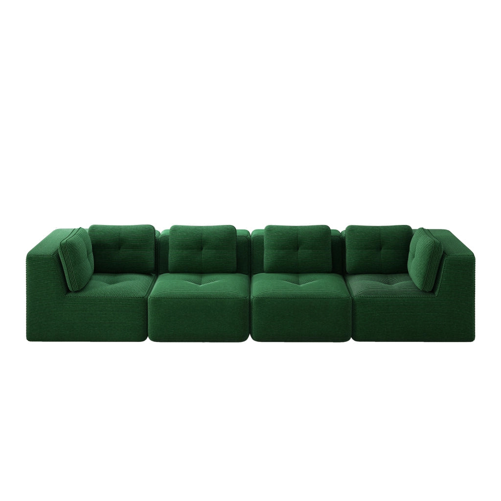 Senza braccioli divano modulare - Zephmum - Verde, comodo, antiscivolo
