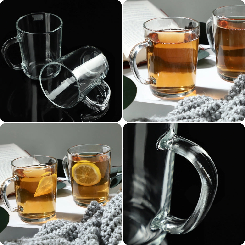 Set di 2 bicchieri da caffè/tè KADAX da 410 ml con manico.
