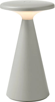 Lampada da tavolo Funghi grigia LED USB IP44 dimmer