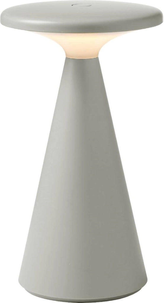Lampada da tavolo Funghi grigia LED USB IP44 dimmer