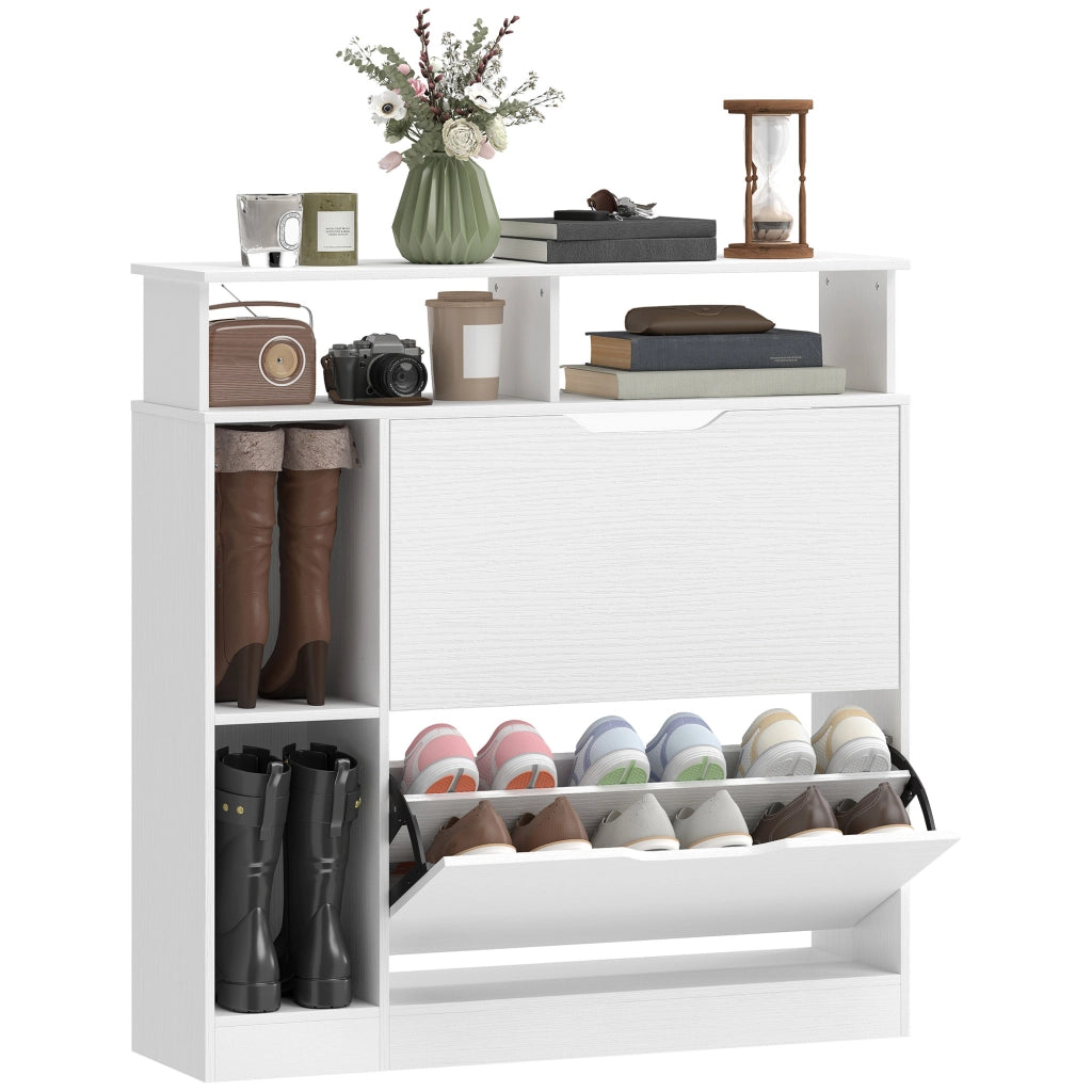 Scarpiera con Divisori Regolabili ¨C Minimal ¨C Bianco