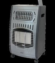 Stufa a gas GH 3062 RF ventilata, grigio, fino a 205 m3, potenza kW 4,2+ kW 2,0, 3 regolazioni, regolatore gas incluso