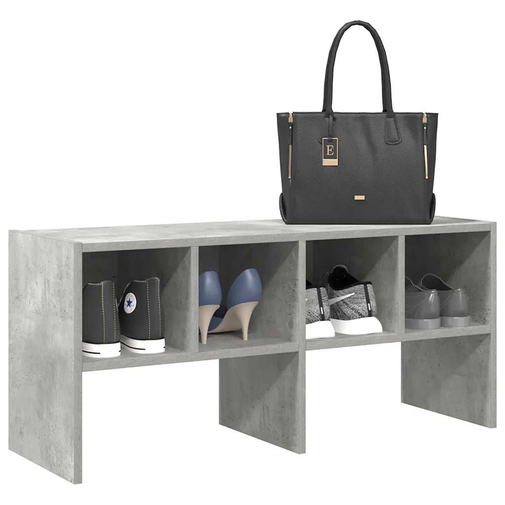 Scarpiera | Mobile per scarpe Impilabile Grigio Cemento 89,5x30x40 cm