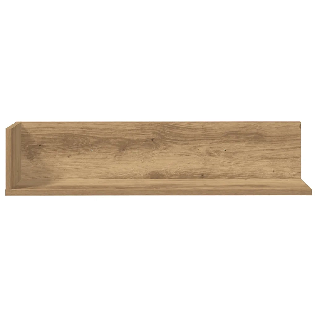 Mensole da Parete 2 pz Artigianale 75x16,5x16,5cm in Truciolato 860039