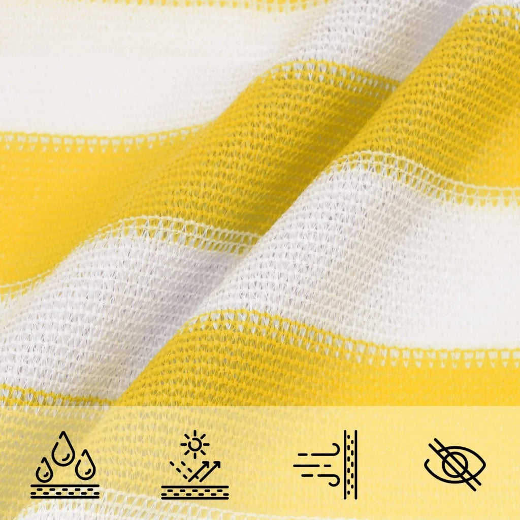 Telo Ombra Giallo e Bianco 2,5 x 5 m HDPE 42032827