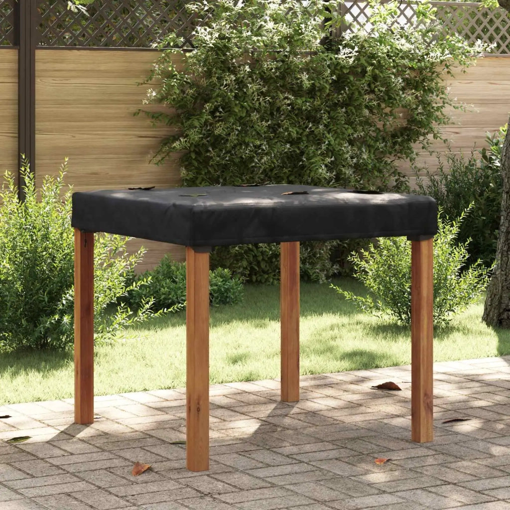 Copertura Tavolo Tinta unita Nero 92 x 92 x 15 cm Tessuto 4106081
