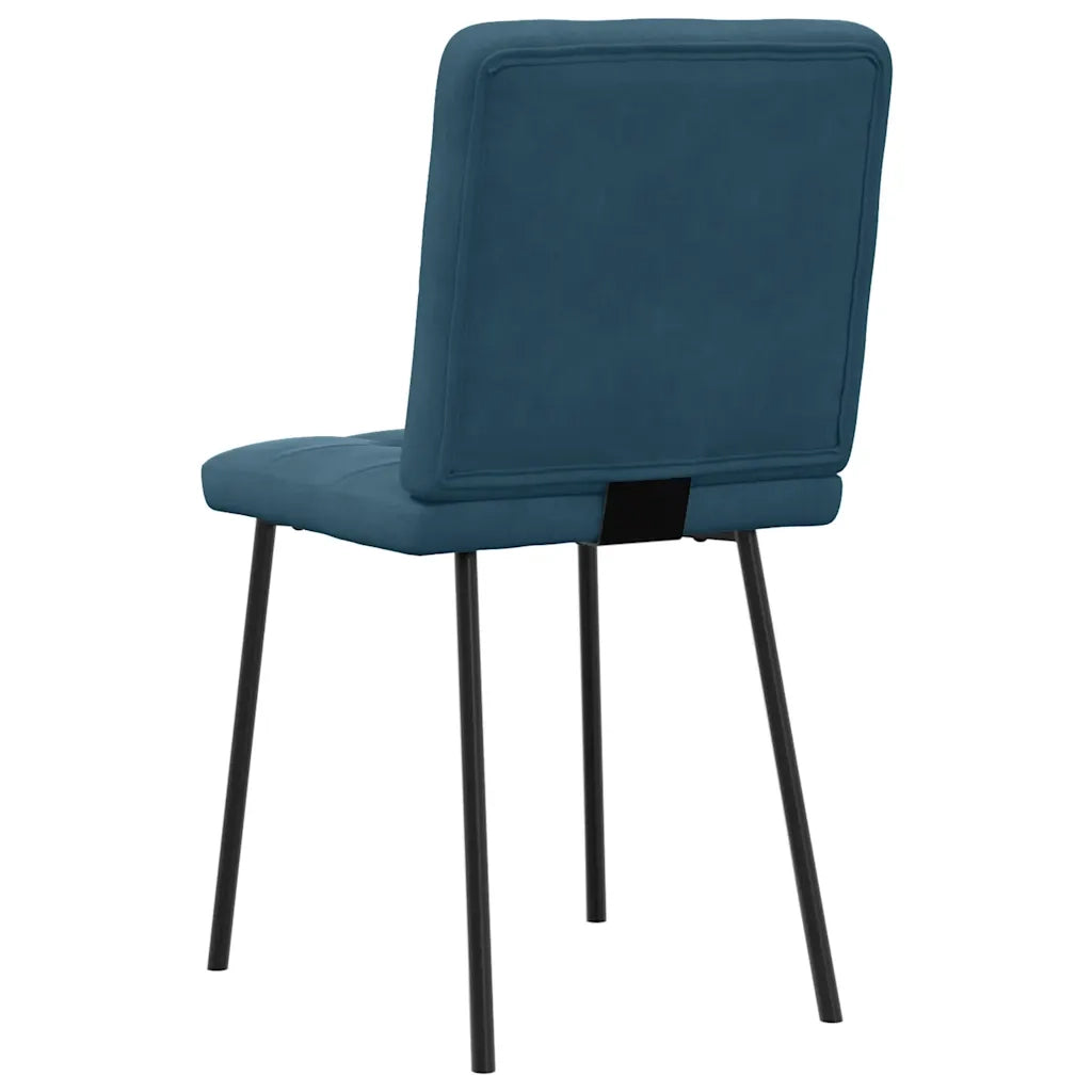 Sedie da Pranzo 6 pz Blu in Velluto 3315437