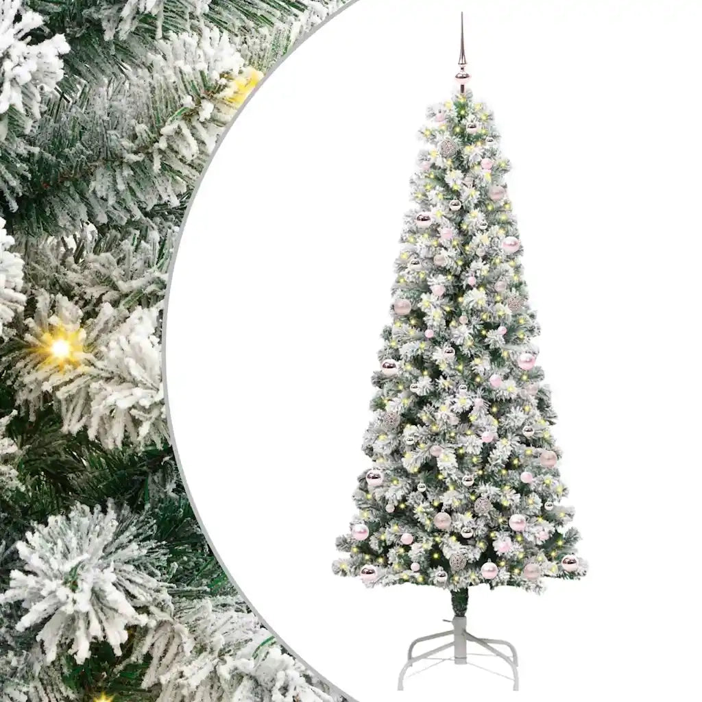 Albero di Natale Artificiale con Rami Pieghevoli 240 cm