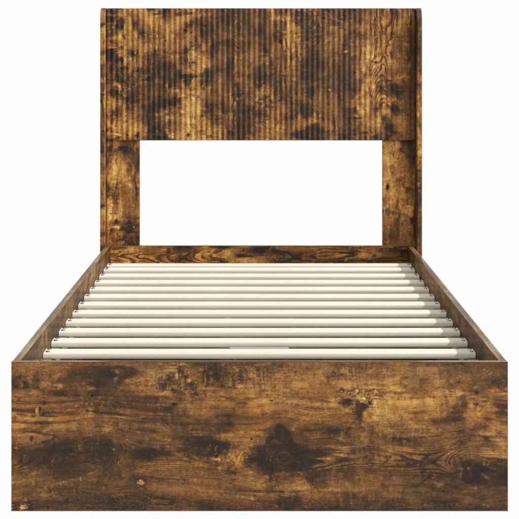 Letto da camera | Struttura del letto con stoccaggio e testata 3 pcs