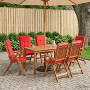 Set da pranzo da giardino 7 pezzi Naturale 3434564