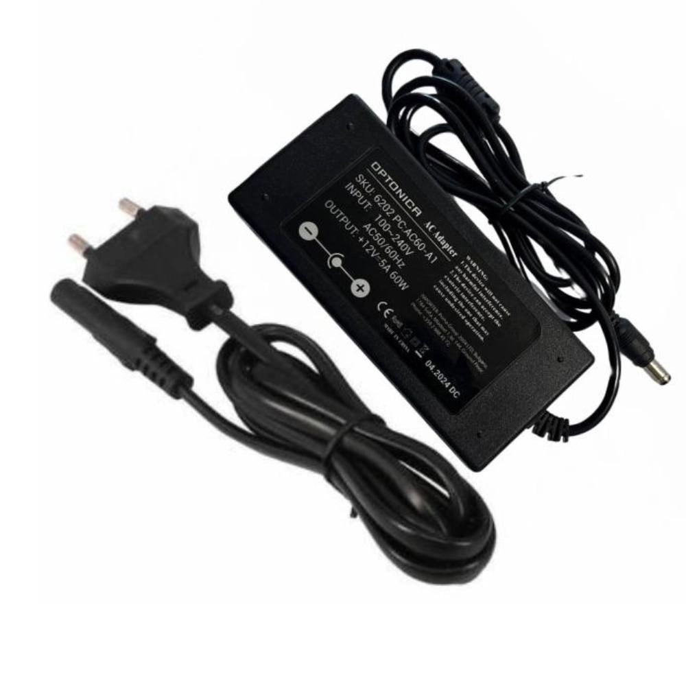 Optonica 6202 alimentatore led 12v 60w per strisce led – uso professionale