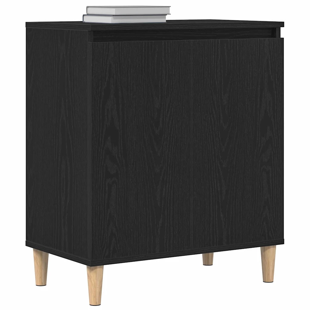Credenza Rovere Nero 60 x 35 x 70 cm Legno multistrato 862593