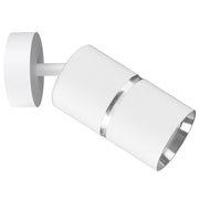 Lampada parete/soffitto BAMBOO Polux GU10 bianca orientabile