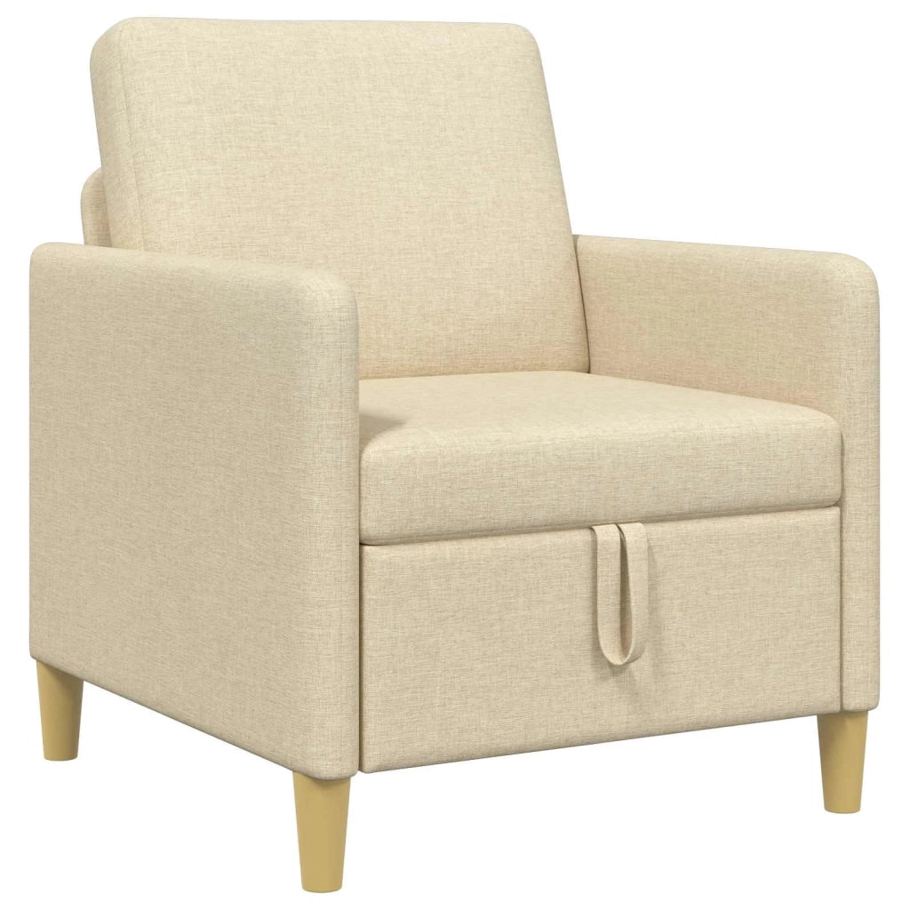 Divano con Storage Crema 72 x 78 x 87 cm Poliestere 42036870