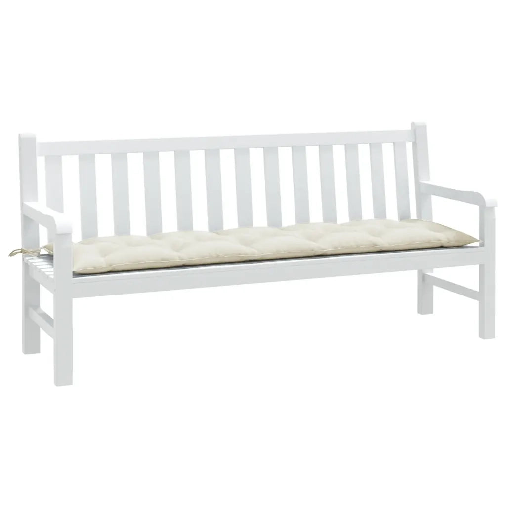 Cuscino Panca | Cuscini per sedie da Giardino Crema M¨¦lange 180x50x7 cm in Tessuto