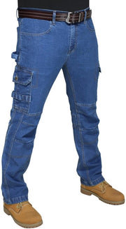 Jeans da Uomo con Pochette Multipla con Carico
