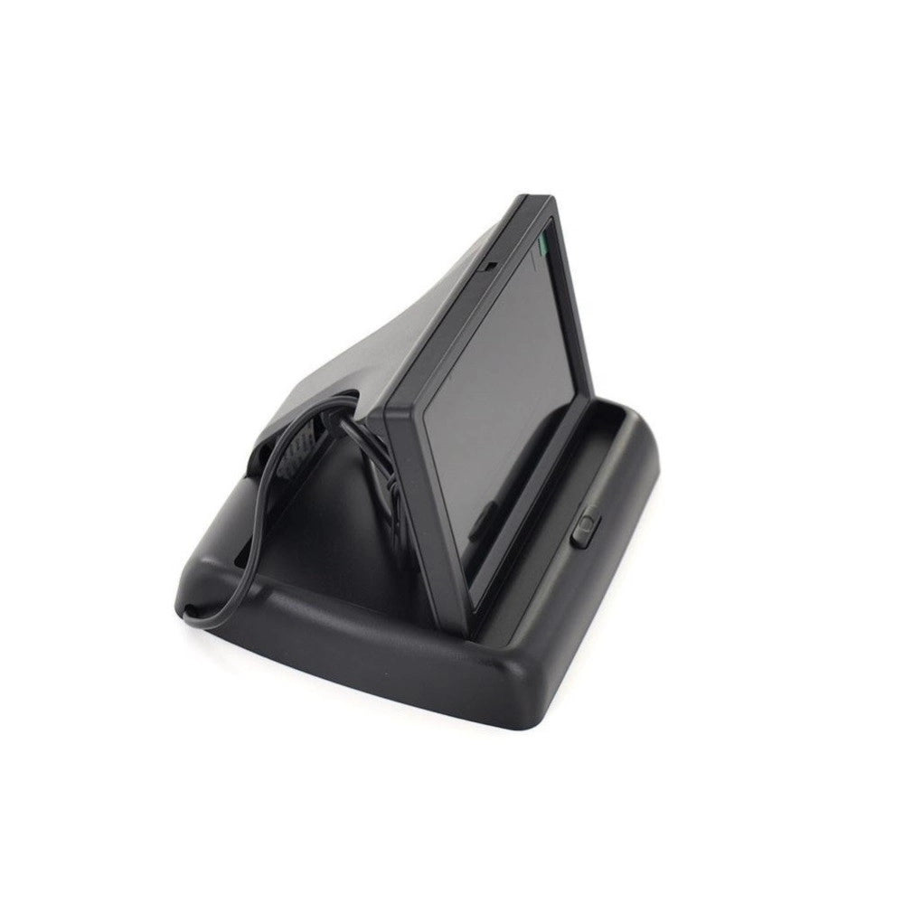 Trade Shop - Monitor Display A Colori 4.3" Pieghevole Tft Lcd Hd Per Telecamera Retromarcia -