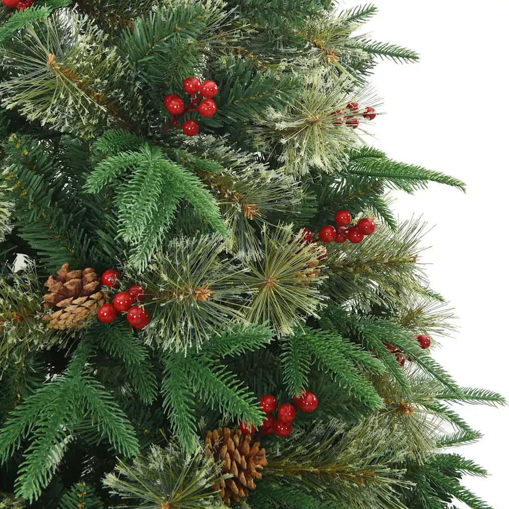 Albero di Natale Artificiale con Rami Pieghevoli Verde 180 cm 42019303