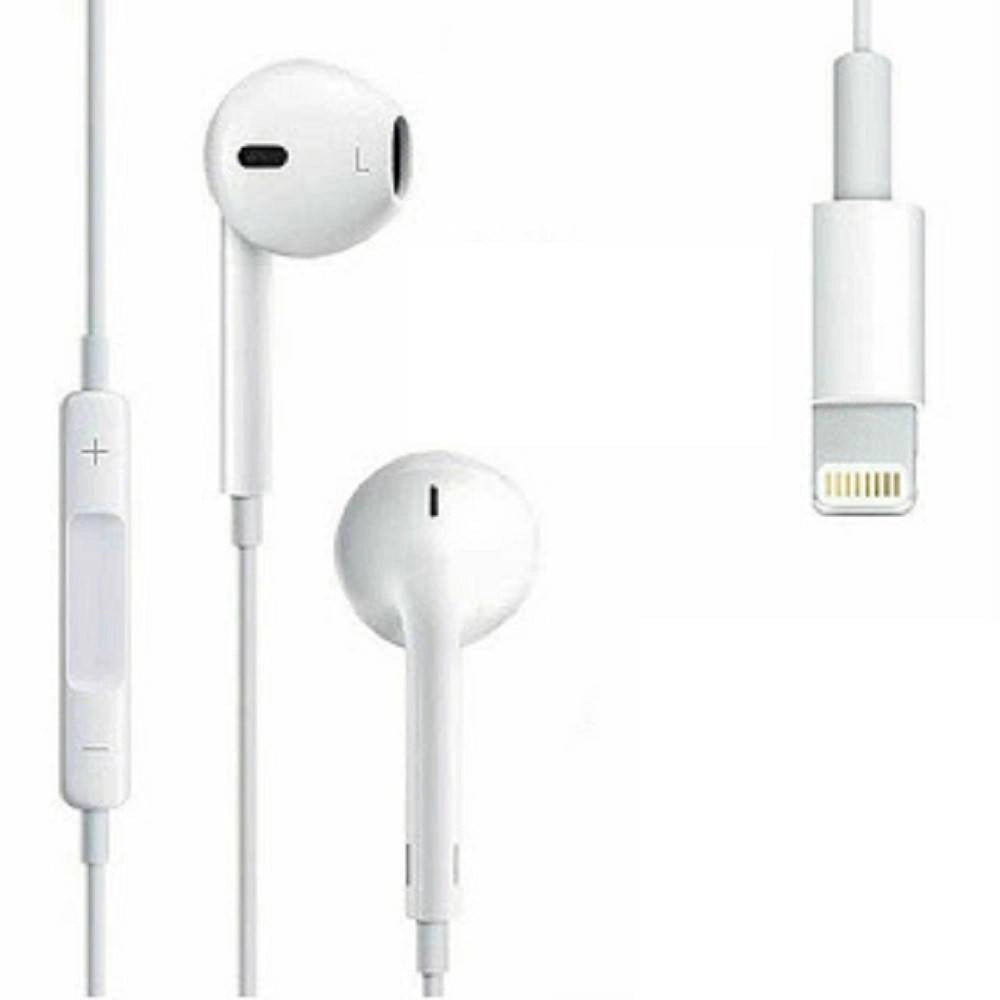 Trade Shop - Cuffie Auricolari Con Cavo Bluetooth Lightning Con Microfono Magnetici R6310 -