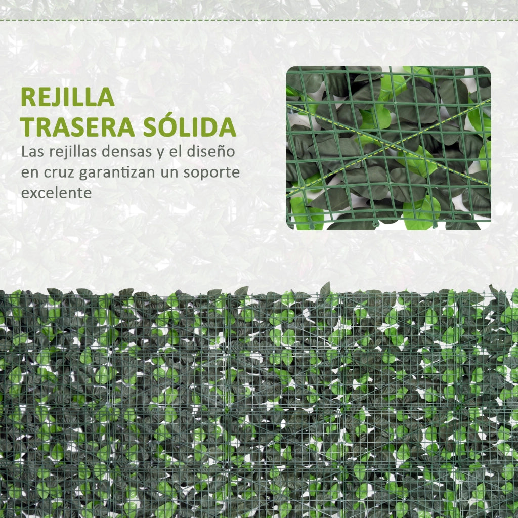 Schermo Privacy Artificiale 3x1 m ¨C Zephmum ¨C Verde PE per Balcone Giardino