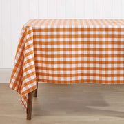 Tavolino con tovaglia in cotone 100%, dimensioni 138 x 228 cm