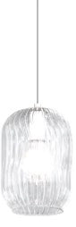 APPLIQUE CROMO 1 LUCE VETRO TRASPARENTE 1181CR-AT-TR