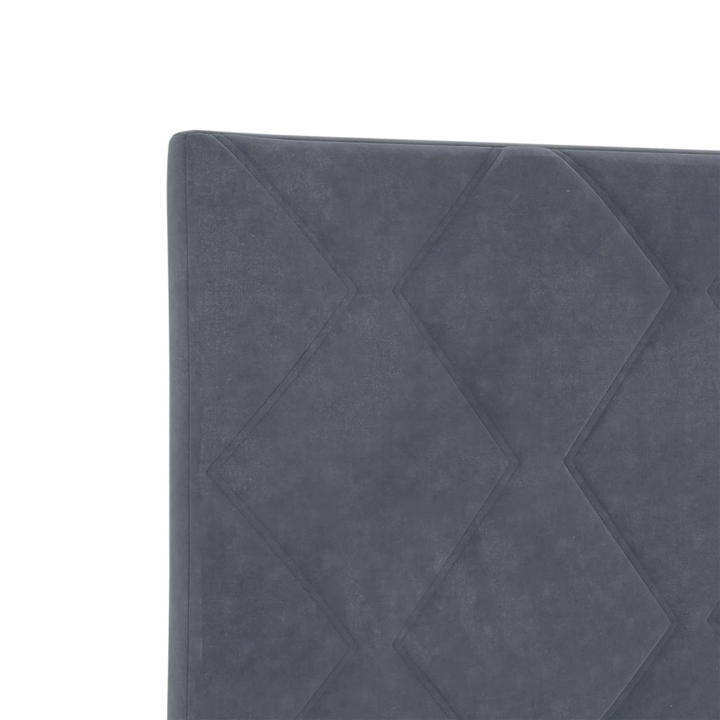 Letto con Box Spring, Materasso e LED Grigio Scuro 90 x 190 cm 3453250