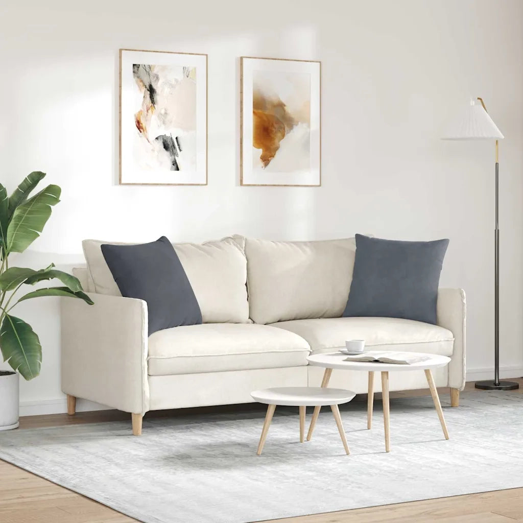 Cuscini da Divano 2 pz | Cuscini per sedie Grigio scuro 50 x 50 cm