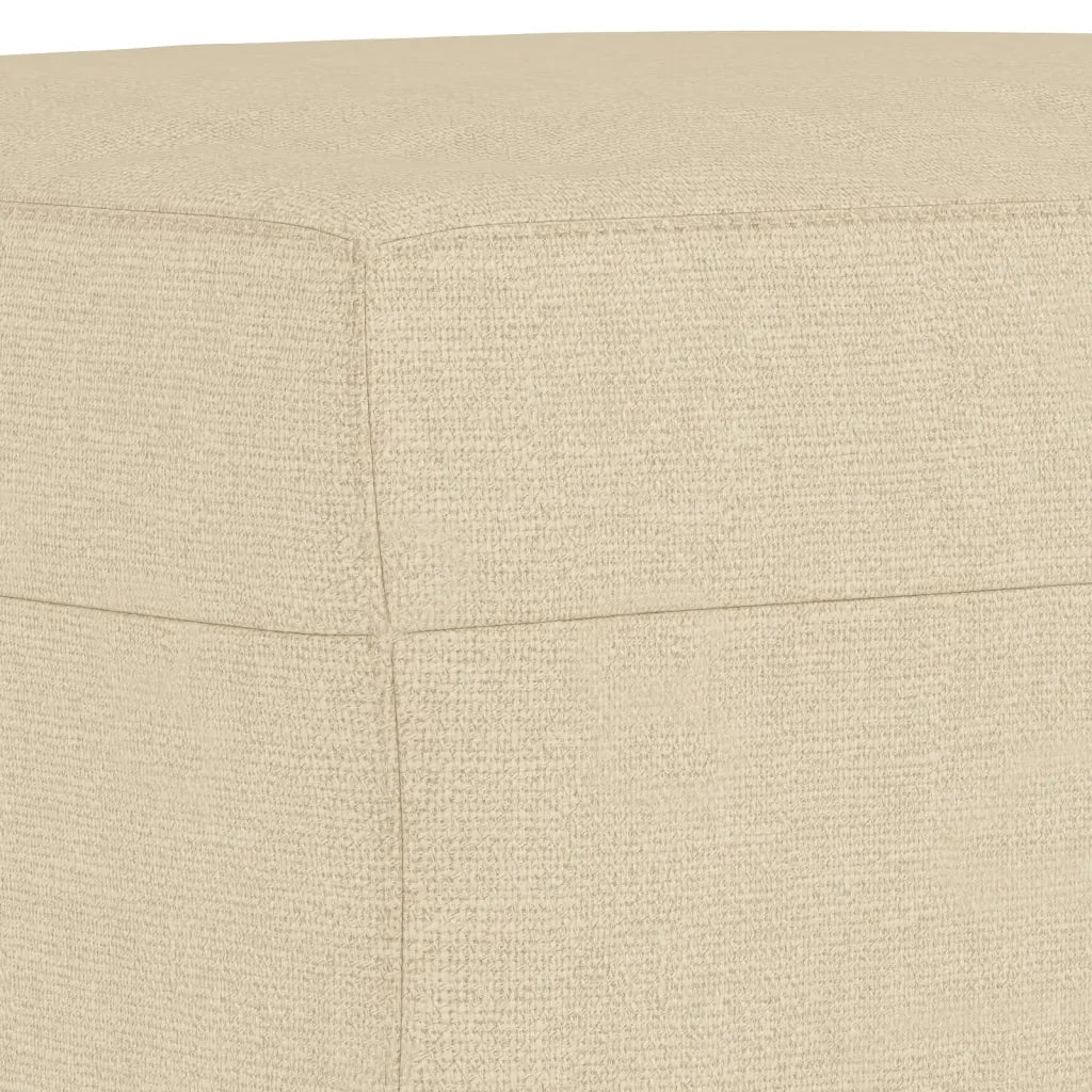 Set di Divani 4 pz con Cuscini Crema in Tessuto 3202064