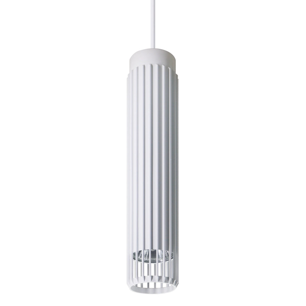 Lampada a sospensione Milagro Vertical bianca in alluminio GU10