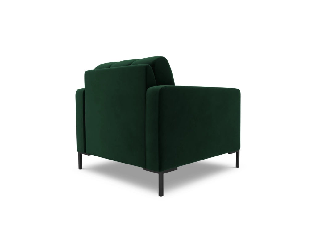 Cosmopolitan Design - Poltrona "Bali" in velluto verde bottiglia 
