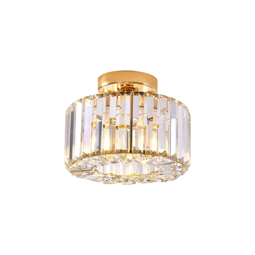 Plafoniera Galactico oro cristallo 24,5cm E27 Prestige