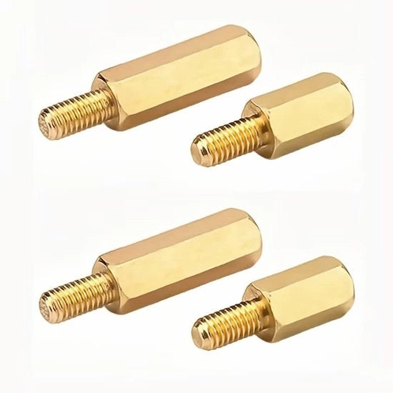 Spaziatore a schermo a 6 facce in ottone - Creare spazio - M2x7+3mm - 60 pezzi - Ideale per elettronica e progetti di hobby