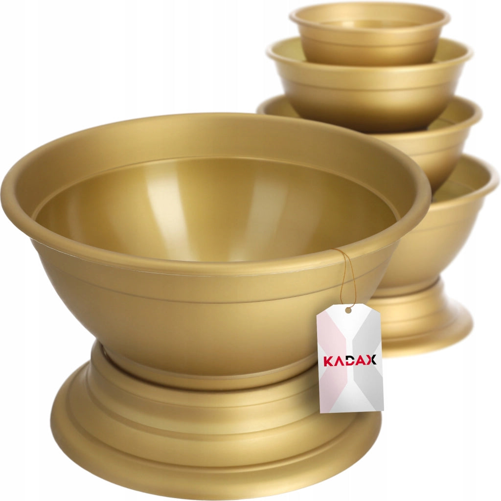 Vaso da fiori KADAX per lapide da cimitero, con coperchio in plastica, 22 cm.