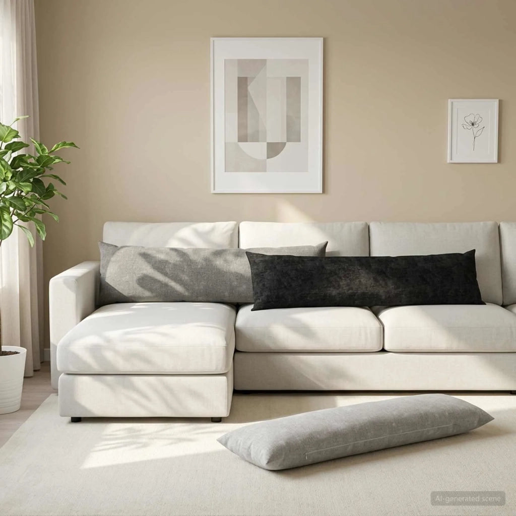 Federa HEERLEN Grigio Scuro 40 x 145 cm Tessuto Chenille 908921