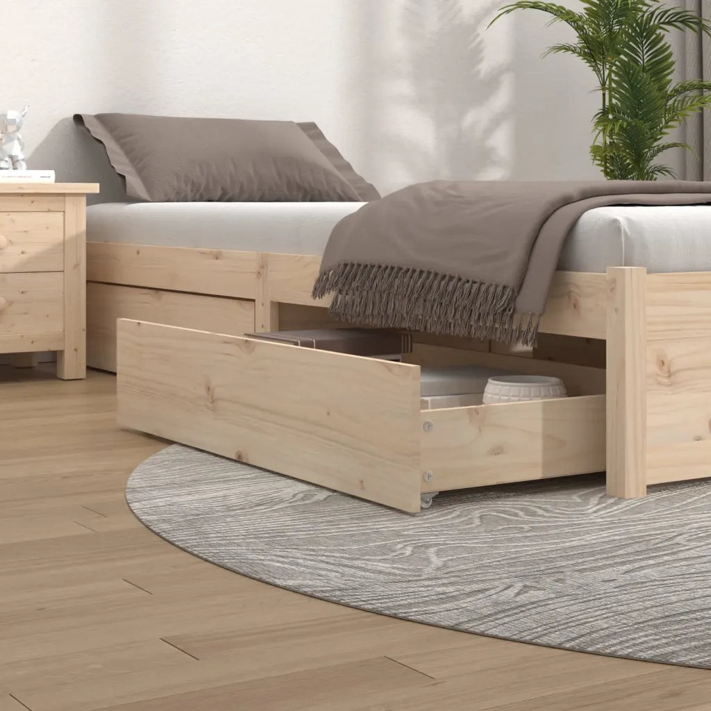 Cassettoni da Letto 4 pz in Legno Massello di Pino CFW8745702
