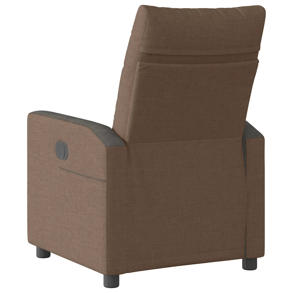 Poltrona Reclinabile in Tessuto Marrone 4104828