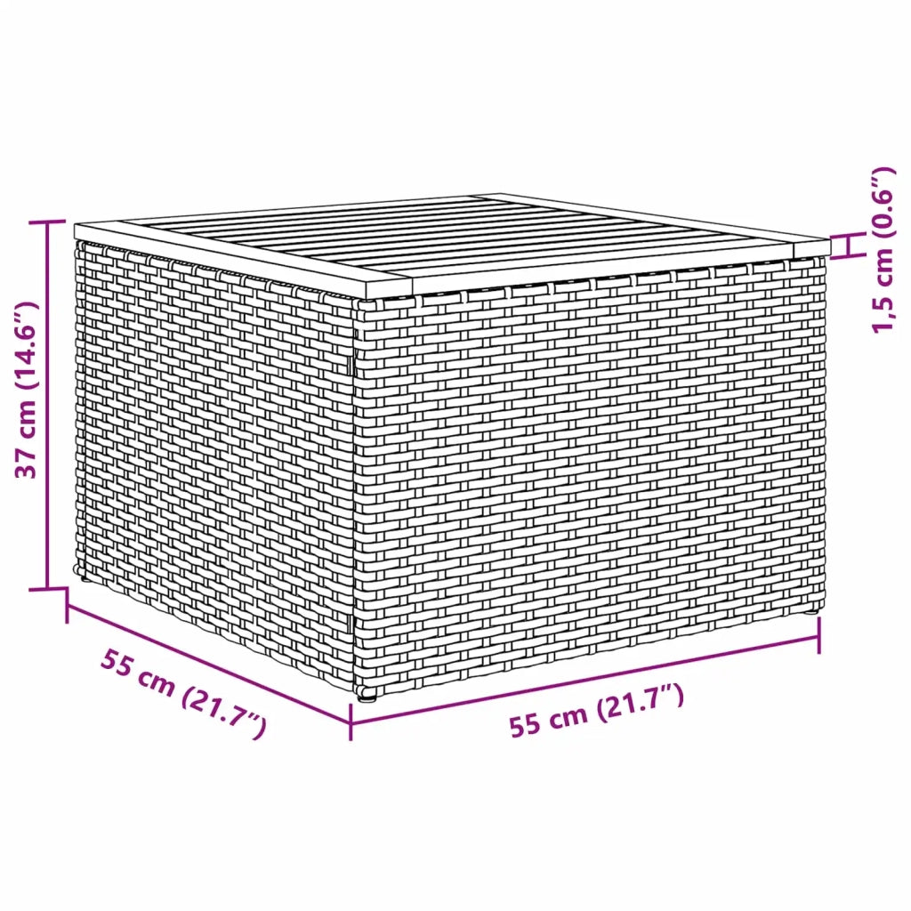 Set Divano da Giardino con cuscino 5 pcs Nero polyrattan 3347830