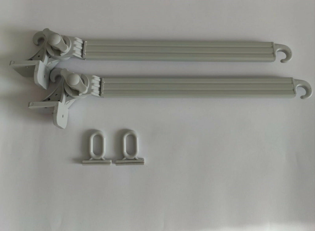 Braccetti per Tende da Sole in Alluminio 70 cm Coppia Kit con Occhioli Vari Colori
