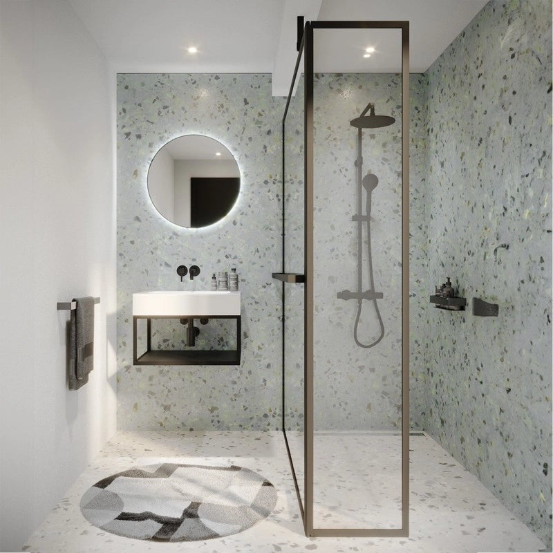 Parete doccia walk-in LUCID 402 SWING RIHO 180x40x200 cm