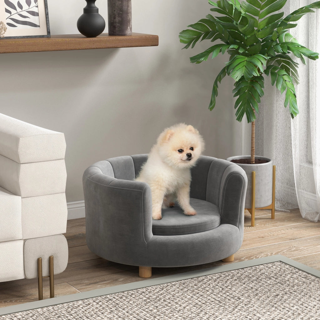 Letto per Cani e Gatti ¨C Minimal ¨C Grigio Legno