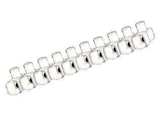 CONNETTORI A PIPA- - mm.10 in stecca pz.10 - 5 pezzi