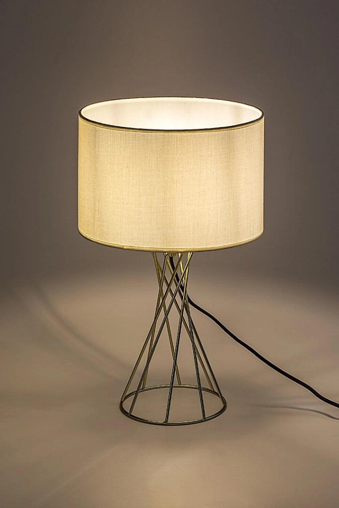 Lampada da tavolo Nivra Rabalux oro bianco E27