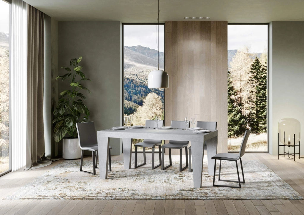 Tavolo allungabile 90x200/460 cm Pimbo Premium cemento