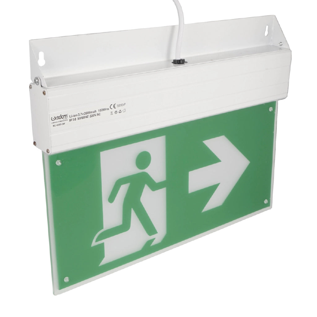 Lampada led per segnaletica di sicurezza da 3w 6500K
