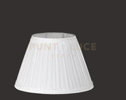 TC 3023 PARALUME DM.40CM BIANCO E ARGENTO ATTACCO E27 PLISSE